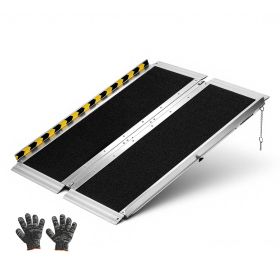 Portable Wheelchair Ramp, 3FT, Non-Slip Aluminum Folding Handicap Ramp for Wheelchair, 800 lbs Capacity, Door Threshold Ramps for Home Steps, Sta Portable Wheelchair Ramp, 3FT, Non-Slip Aluminum Folding Handicap Ramp for Wheelchair, 800 lbs Capacity, Door Threshold Ramps for Home Steps, Sta