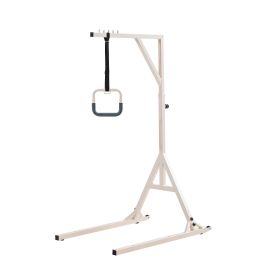 Trapeze Bar for Bed Mobility, Height-Adjustable Bed Trapeze with 2 Casters Trapeze Bar for Bed Mobility, Height-Adjustable Bed Trapeze with 2 Casters