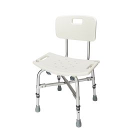 Medical Bathroom Safety Shower Tub Heavy Duty Aluminium Alloy Bath Chair Bench with Back White Medical Bathroom Safety Shower Tub Heavy Duty Aluminium Alloy Bath Chair Bench with Back White